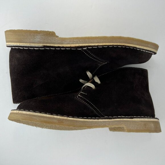 CI Factory Mens 1100 Brown Faux Suede Rubber Lace Up Size 40 Desert Boot - Picture 7 of 10